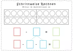 Vorschau - Aufgabenkarten - Schrittweise Rechnen im Zahlenraum 10, 100 und 1.000 - Seite 2