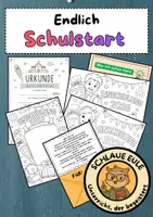 Vorschau - Arbeitsblätter - Einschulung 2026 – Großes Materialpaket für den Schulstart ⭐ - Deckblatt