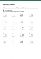 Vorschau - Arbeitsblätter - Schriftliche Addition — Klasse 2 - Seite 3