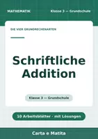 Vorschau - Arbeitsblätter - Schriftliche Addition — Klasse 3 - Deckblatt