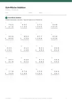 Vorschau - Arbeitsblätter - Schriftliche Addition — Klasse 3 - Seite 2