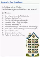 Vorschau - Arbeitsblätter - Logical - Knobelaufgabe Klasse 2 / 3 genaues Lesen - Seite 3