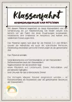 Vorschau - Arbeitsblätter - Klassenfahrt – Gesprächsimpulse, Reflexion & Urkunde - Seite 1