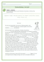 Vorschau - Arbeitsblätter - Tierbeschreibung_der Hund - Deckblatt