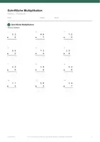 Vorschau - Arbeitsblätter - Schriftliche Multiplikation — Klasse 2 - Seite 2