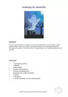 Vorschau - Mal- und Bastelvorlagen - Kunst Halloween, Gespenst malen und tupfen, Herbst - Seite 3