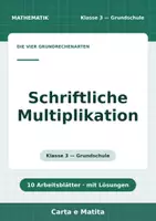 Vorschau - Arbeitsblätter - Schriftliche Multiplikation — Klasse 3 - Deckblatt