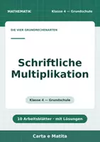 Vorschau - Arbeitsblätter - Schriftliche Multiplikation — Klasse 4 - Deckblatt