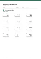 Vorschau - Arbeitsblätter - Schriftliche Multiplikation — Klasse 4 - Seite 2