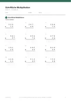 Vorschau - Arbeitsblätter - Schriftliche Multiplikation — Klasse 4 - Seite 3