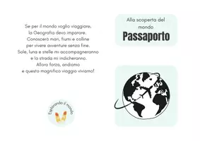 anteprima - Esercizi - Passaporto geografia - Pagina di copertina