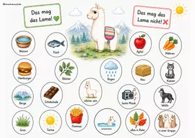Vorschau - Arbeitsblätter - Lama - Klassentier kennenlernen, Steckbrief, Infotext - Seite 3