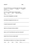 Vorschau - Arbeitsblätter - Musik im Alltag Fragebogen Analyse Wissensstand Vorkenntnisse - Deckblatt