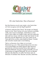 Vorschau - Text - "Was ist Rassismus?" / QUAPPIZ - Deckblatt