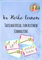 Vorschau - Präsentationen/Tafelbilder - 1er Reihe lernen - Tafelmaterial für das kleine Einmaleins - Deckblatt