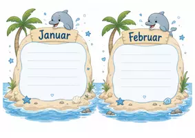 Vorschau - Präsentationen/Tafelbilder - Geburtstag - Deflinklasse - Klassentier Delfin - Seite 2