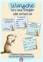 Vorschau - Anderer Materialtyp - Wünsche für das neue Schuljahr Pusteblume Otter - Deckblatt