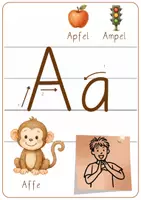 Vorschau - Poster - Buchstabenposter A bis Z: Anfangsunterricht Deutsch (1./2. Klasse) - Seite 1