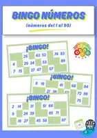 Vista previa - Juegos / Gamificación - Bingo Numérico (del 1 al 90) ¡El clásico juego del bingo! - Portada