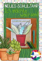 Vorschau - Mal- und Bastelvorlagen - Neues Schuljahr - Ich möchte wachsen! - Deckblatt