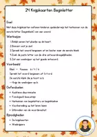 Voorbeeld - knijpkaarten beginletter - thema herfst - Pagina 1