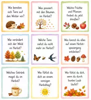 Vorschau - Fördermaterial/Inklusion - 81 Herbst Gesprächskarten DaZ | Sprechen, Schreiben & Erzählen | Herbst, Tiere, Halloween & Sankt Martin - Seite 3