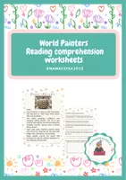 Vista previa - Hojas de trabajo - World painting - reading comprehension worksheets - Portada