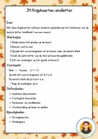 Voorbeeld - knijpkaarten eindletter - thema herfst - Pagina 1