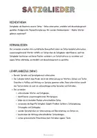 Vorschau - Unterrichtsreihen - Materialpaket: Satzglieder - Unterrichtsreihe, UB-Stunde und Material - Seite 1
