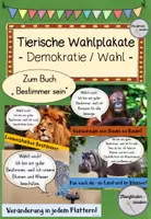 Vorschau - Poster - Bestimmer sein - Tierische Wahlplakate / Klassensprecherwahl - Deckblatt