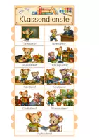 Vorschau - Poster - Klassendienste Mäuseklasse A3 und A4 - Seite 1