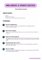 Vista previa - Hojas de trabajo - 🧡Mini-lapbook del aparato digestivo🧡 - página 1