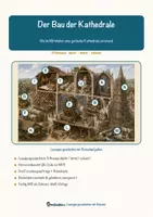 Vorschau - Arbeitsblätter - Der Bau der Kathedrale – Lesespurgeschichte mit Rätselaufgaben (Klasse 7) - Seite 1