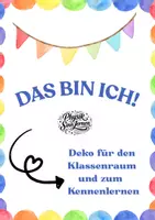 Vorschau - Arbeitsblätter - Regenbogenwolke_Das bin ICH Klassenraumgestaltung - Deckblatt