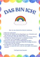 Vorschau - Arbeitsblätter - Regenbogenwolke_Das bin ICH Klassenraumgestaltung - Seite 1