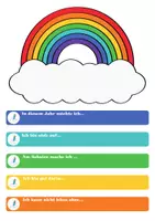 Vorschau - Arbeitsblätter - Regenbogenwolke_Das bin ICH Klassenraumgestaltung - Seite 2