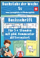 Vorschau - Stundenentwürfe - Komplette Buchstabeneinführung S in Basisschrift – 5+ strukturierte Unterrichtsstunden vom Laut zum Buchstaben - Deckblatt