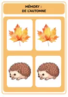 Aperçu - Jeux - Mémory - L’automne - Page de couverture