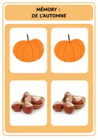 Aperçu - Jeux - Mémory - L’automne - Page 1