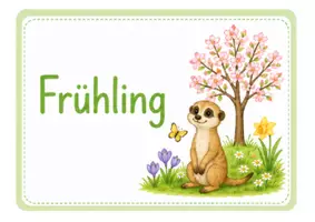 Vorschau - Poster - Jahreszeiten- und Monatsschilder mit Erdmännchen - Seite 2