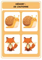 Aperçu - Jeux - Mémory - L’automne - Page 3