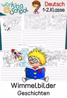 Vorschau - Arbeitsblätter - Geschichten | Wimmelbilder | Klasse 1-2 - Deckblatt