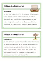 Vorschau - Stationenlernen - Ferien/Urlaub Abschreibkarteien (Klasse 3-4) - Seite 2