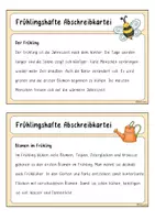 Vorschau - Stationenlernen - Frühlingshafte Abschreibkarteien (Klasse 2 - 4) - Seite 1