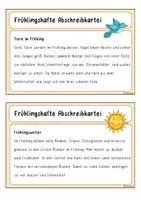 Vorschau - Stationenlernen - Frühlingshafte Abschreibkarteien (Klasse 2 - 4) - Seite 2