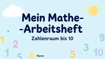Vorschau - Arbeitsblätter - Mein Mathe Arbeitsheft bis 10 - Seite 1