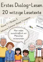 Vorschau - Arbeitsblätter - XL Materialpaket: > 100 Dialog-Lesetexte! Klasse 1, 3-fach differenziert! Kreative Lesezeit - Seite 1