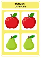 Aperçu - Jeux - Mémory - Des fruits - Page de couverture