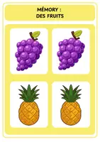 Aperçu - Jeux - Mémory - Des fruits - Page 2