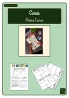 Vorschau - Arbeitsblätter - Comic zeichnen – Meine Ferien - Deckblatt